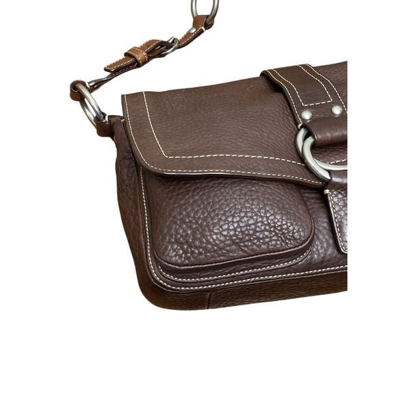 Coach Chelsea Chocolate Brown Leather Demi Flap F10893 w/ Matching Wallet - Picture 13 of 16